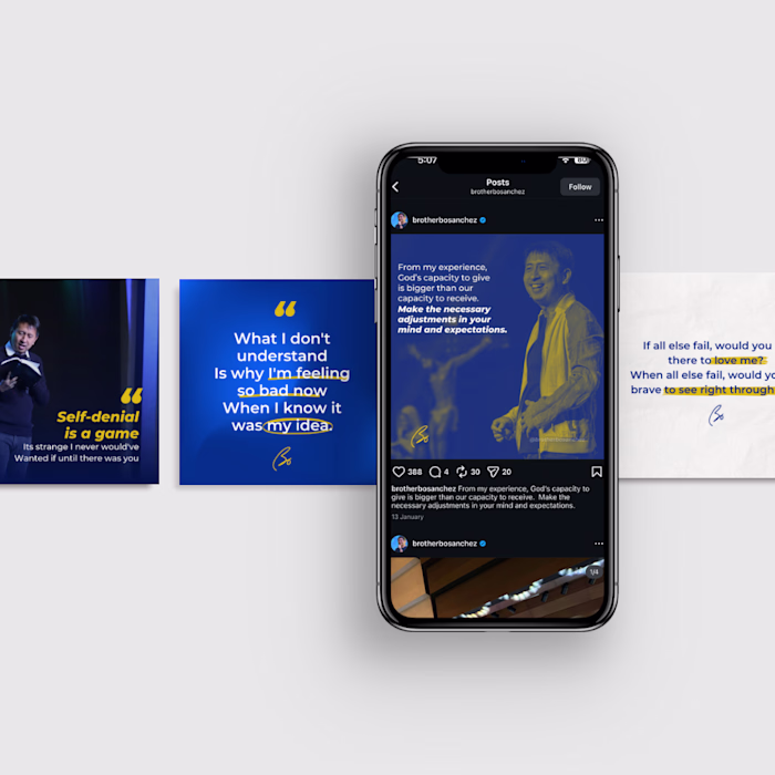 Social Media Post Brand Bible for Bo Sanchez