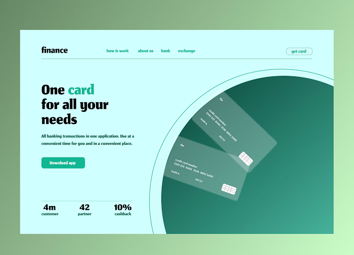 Landing Page for a Fintech Company :: Behance