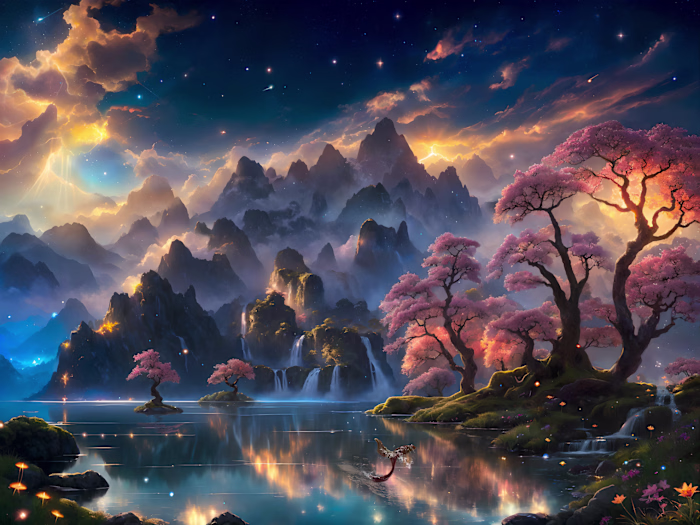 Custom High-Res Tapestry Design for Retail Space