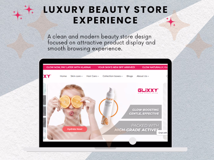 A modern luxury beauty Shopify