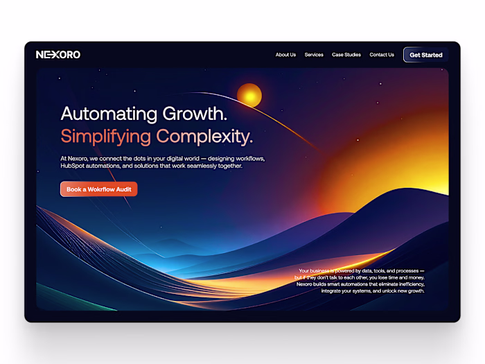 Hi guys, just sharing my recent works Web design for Nexoro ...