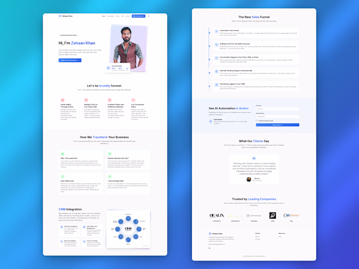 Personal Portfolio Website for AI Automation Expert