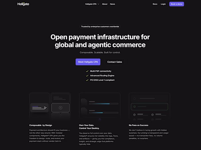 Hellgate.io Framer Design and Development