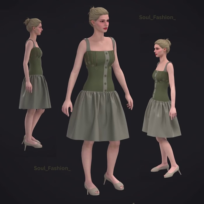 I will make quality digital flamboyant attires for fashion ramp