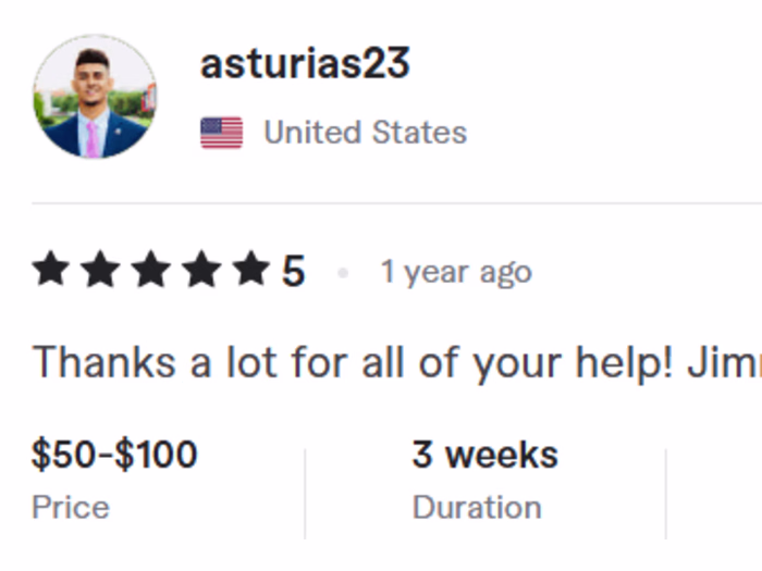 Thanks a lot for all of your help! Jimmy was incredibly helpful