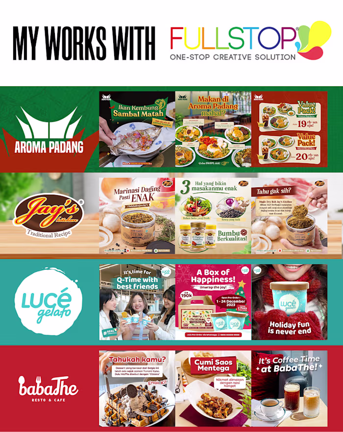 Social Media Content Design for Fullstop Indonesia Agency
