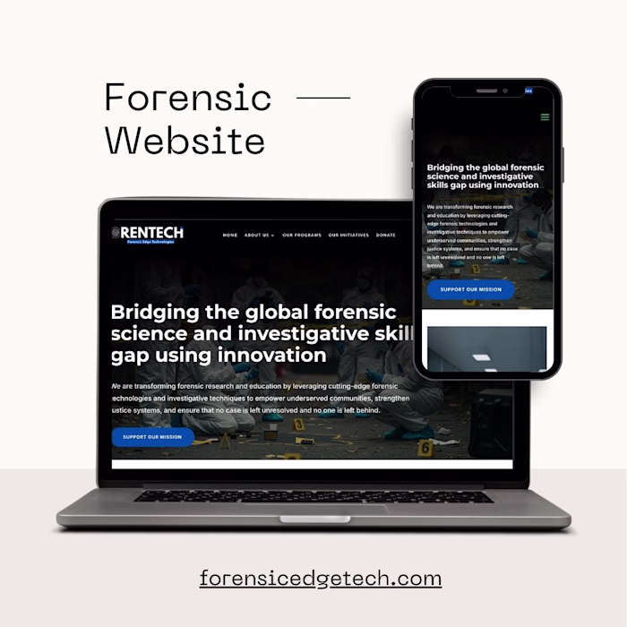 Website Development for Forensics Edge Technologies
