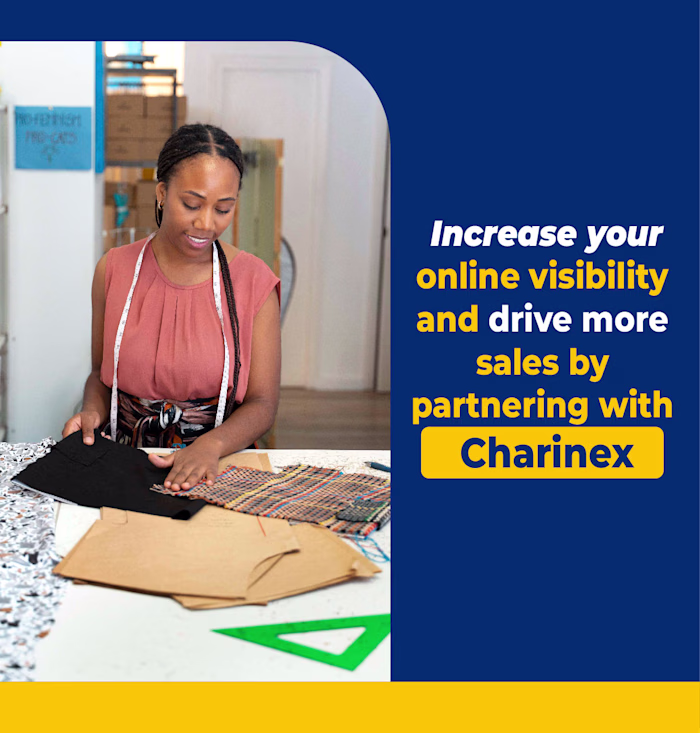 Charinex Ecommerce platform poster & logo Re-Design