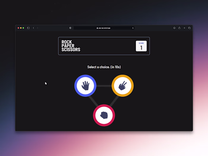 Multiplayer Rock Paper Scissor