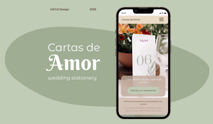 Responsive Portfolio Website Design for Cartas de Amor Ateliê