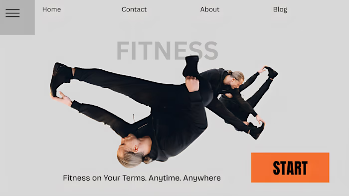 Create a minimalist, premium landing