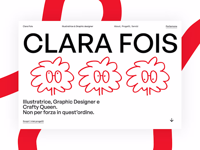 My favourite sections from the portfolio website I designed ...