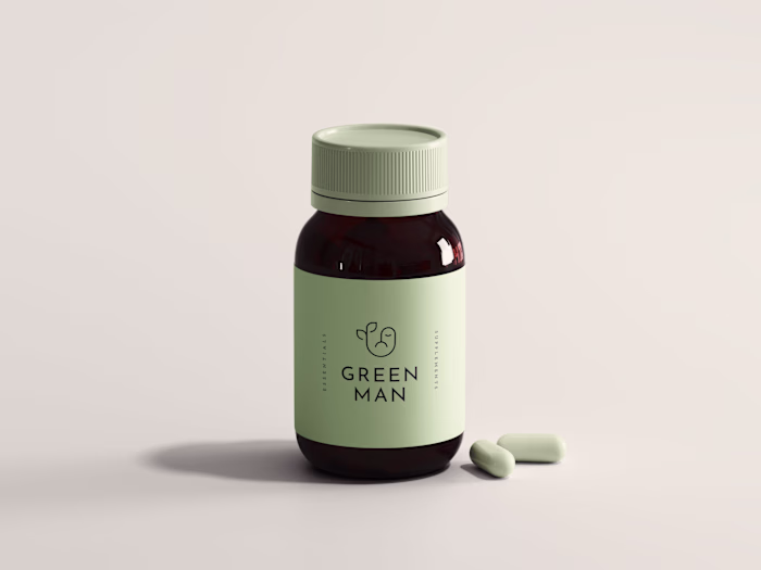 Line logo design for Green Man Supplements