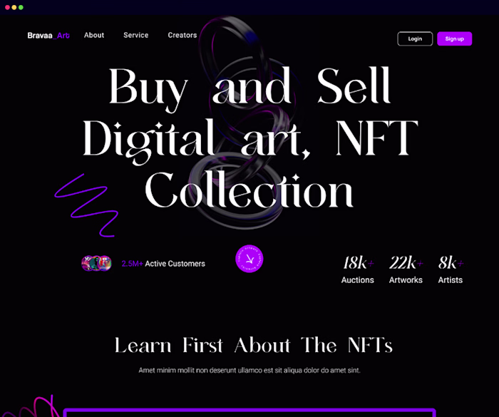 Bravaa NFT – Web3 NFT Marketplace