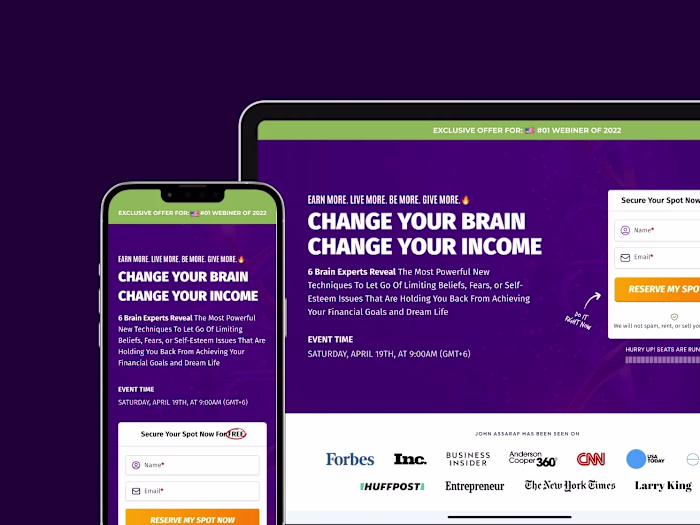 Brainathon Funnel Page Optimization