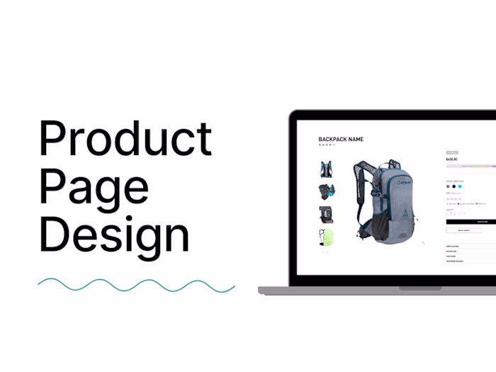 Product Page design - sportswear