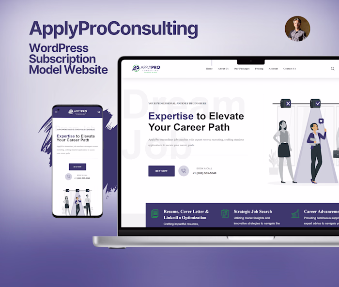 ApplyProConsulting | Subscription Model WordPress Website
