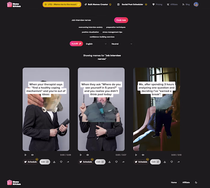 Meme Rendering Optimization and Social Media Integration