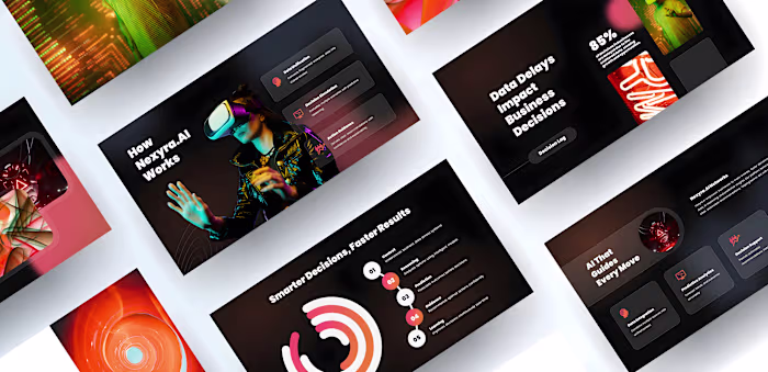 Startup Pitch Deck Design for Nexyra.AI