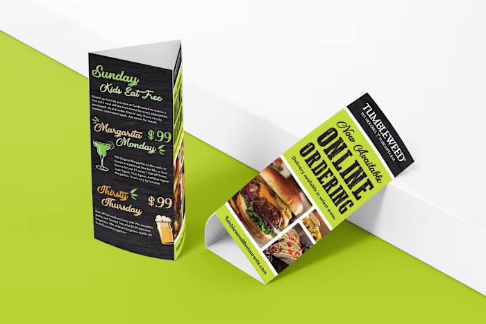 Tumbleweed - Corporate Identity, Menu Design, and more!