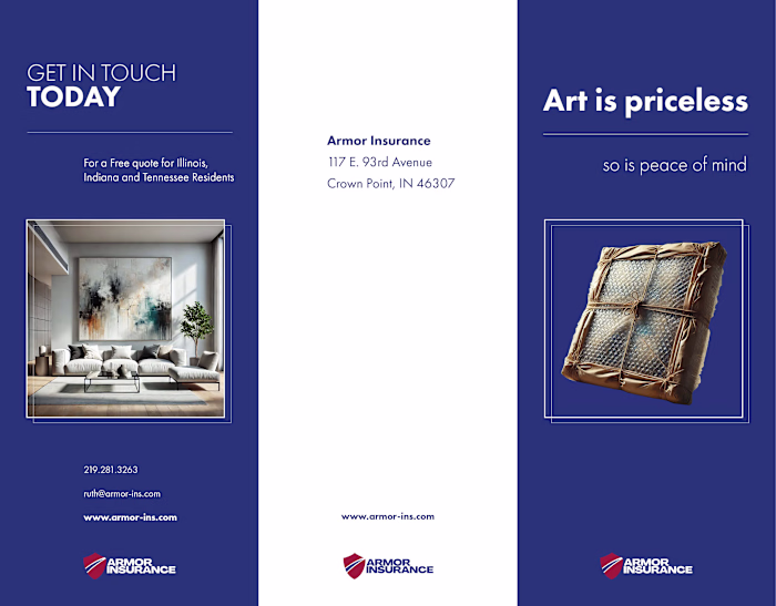 Fine Art Insurance Brochure for Armor Insurance