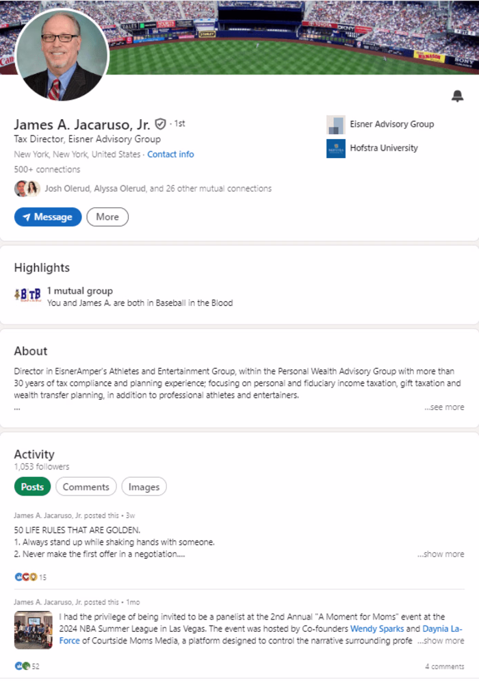 LinkedIn Audit + Optimization | James Jacaruso