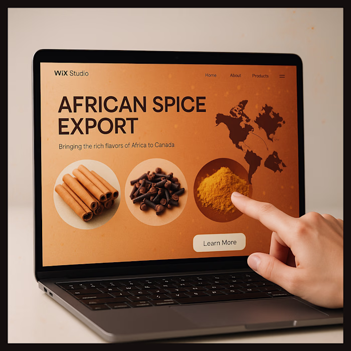 Canafz African Spices Export Website Design