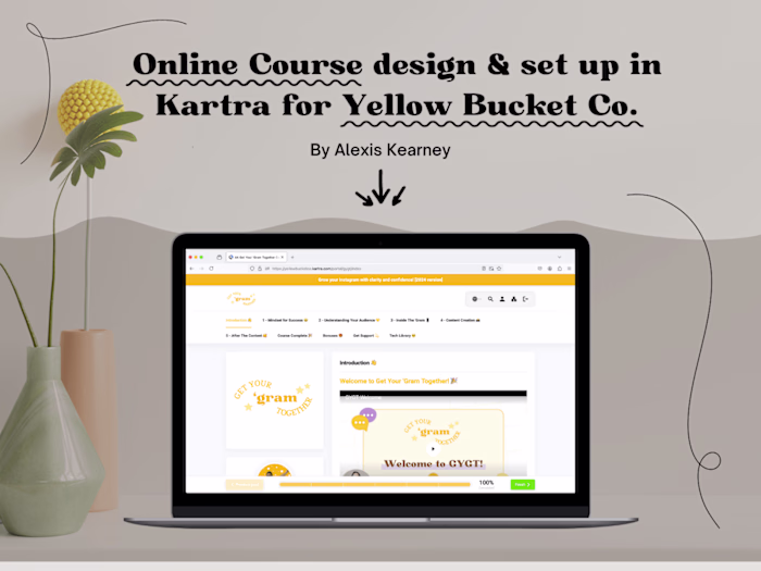 Kartra Design & Customisation for Online Course