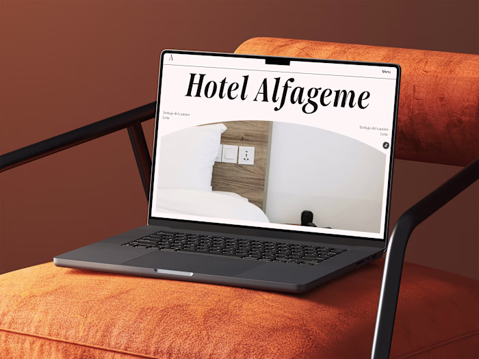 Hotel Alfageme Website – Design & Development in Framer