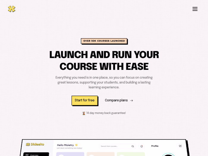 Didasko - Neobrutalist & SaaS Landing Page