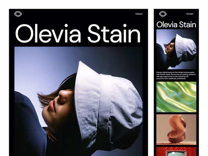Olevia Stain – Portfolio Website