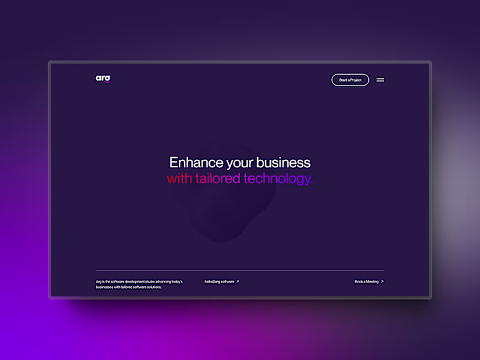 Arg - Webflow development