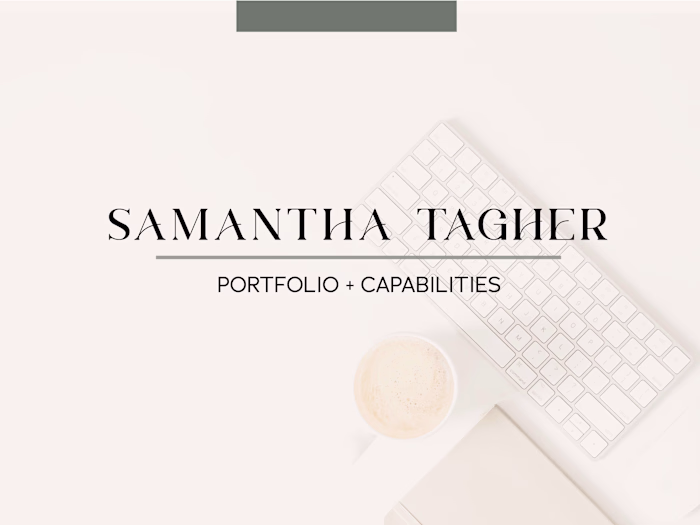 Samantha Tagher Graphic Design Portfolio
