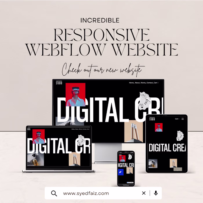 Webflow Multi-Page Website Design