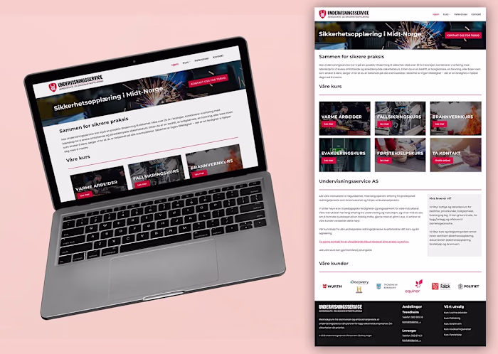 Lightweight Web Design for Safety Training Consultants