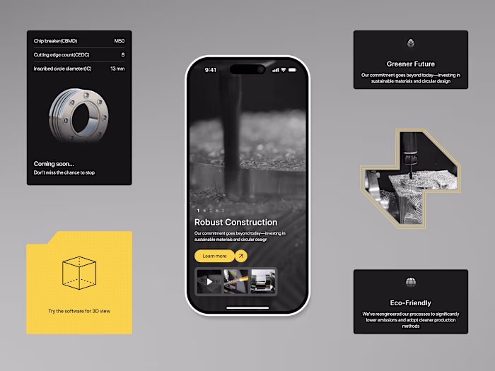 B2B Heavy Machinery Mobile Responsive Design