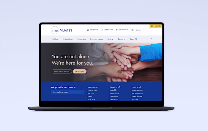 Website and brand design for multicultural organization