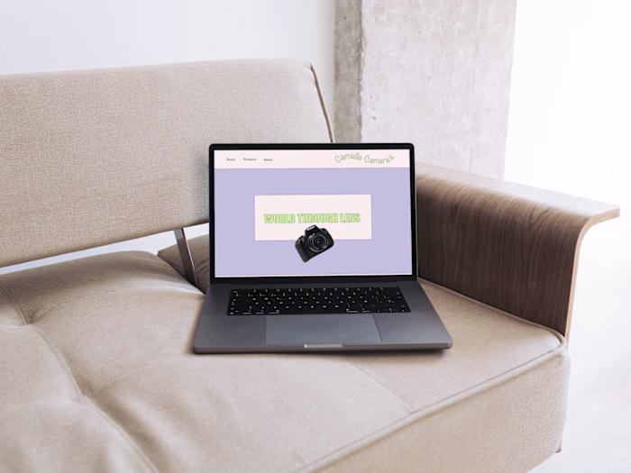 Camera Shop Web Design