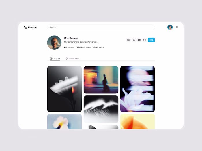 Account Page UI Exploration