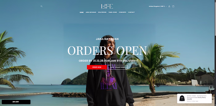 Co-Founder of Life of Tamil Streetwear Brand