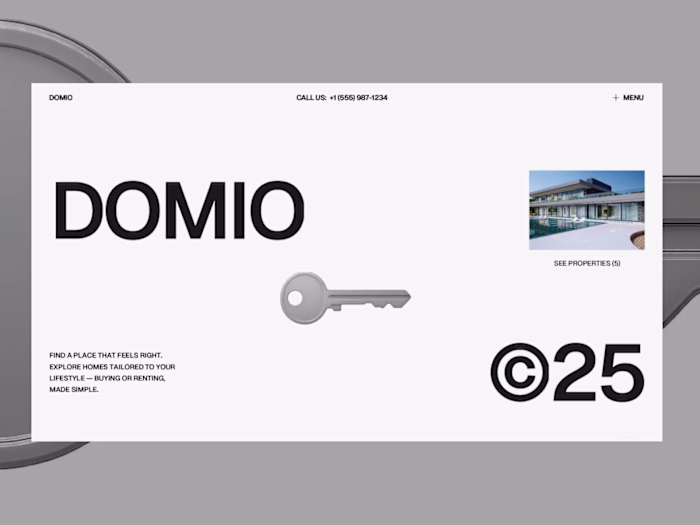 Domio - Minimal Real Estate