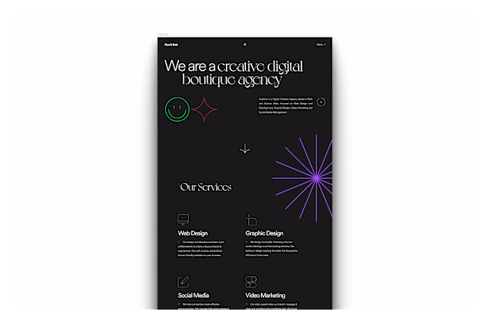 Figma to Webflow Website for Austrine