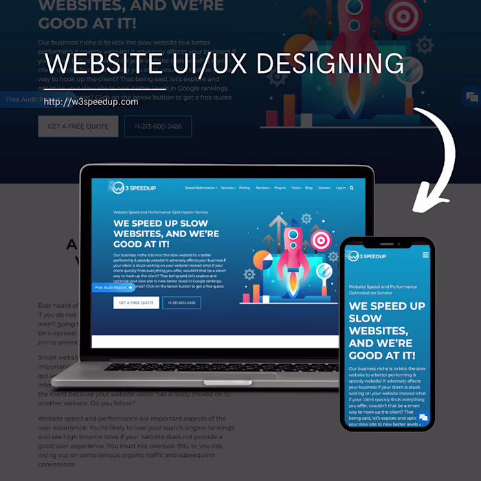 w3speedup - Speed Optimization Website
