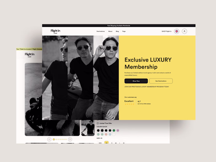 Fligh In: UI/UX Solutions for a Luxury Travel Website 