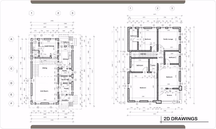 Floor plans for home owners and real estate developers