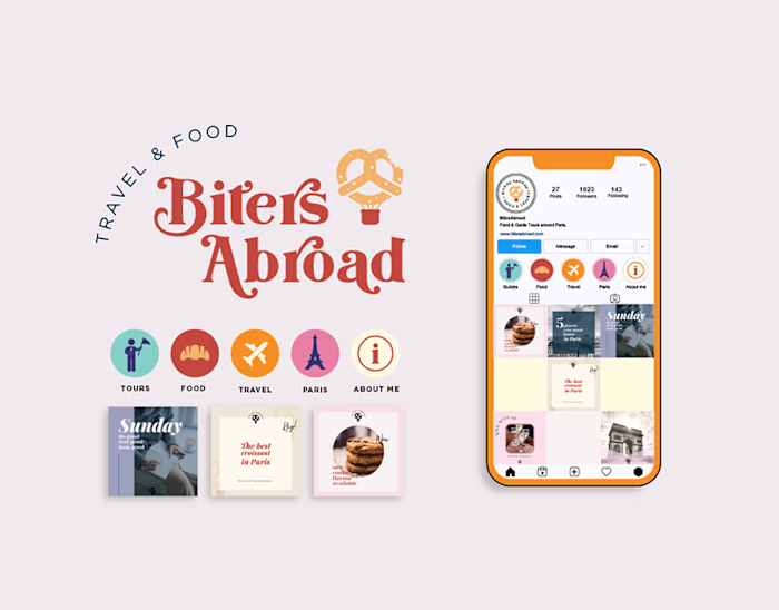 Bites Abroad - Social Media Branding