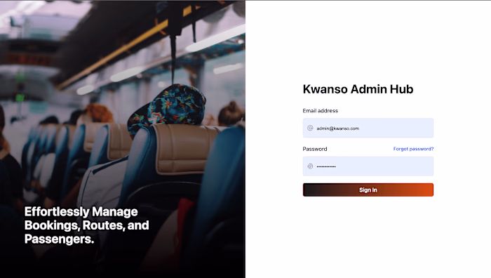 Shuttle Booking Admin Dashboard