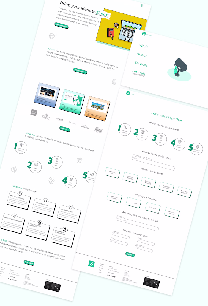 Landing page redesign