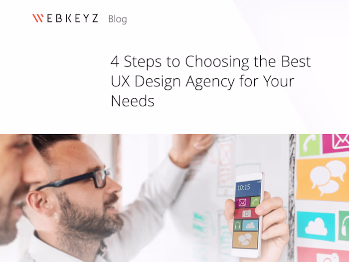 Blog post: 4 Steps to Choosing the Best UX Design Agency