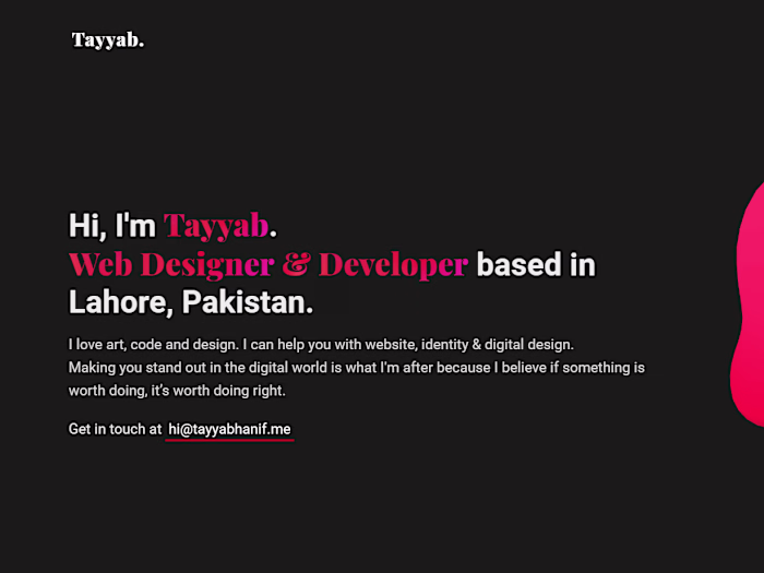 Web Developer Portfolio